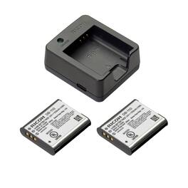 Bundle - Ricoh - BJ-11 Battery Charger for DB-110 Battery with 2x DB110 Li-ion Battery