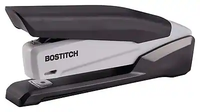 Front. Bostitch - EcoStapler Desktop Stapler, 20-Sheet Capacity - Gray/Black.