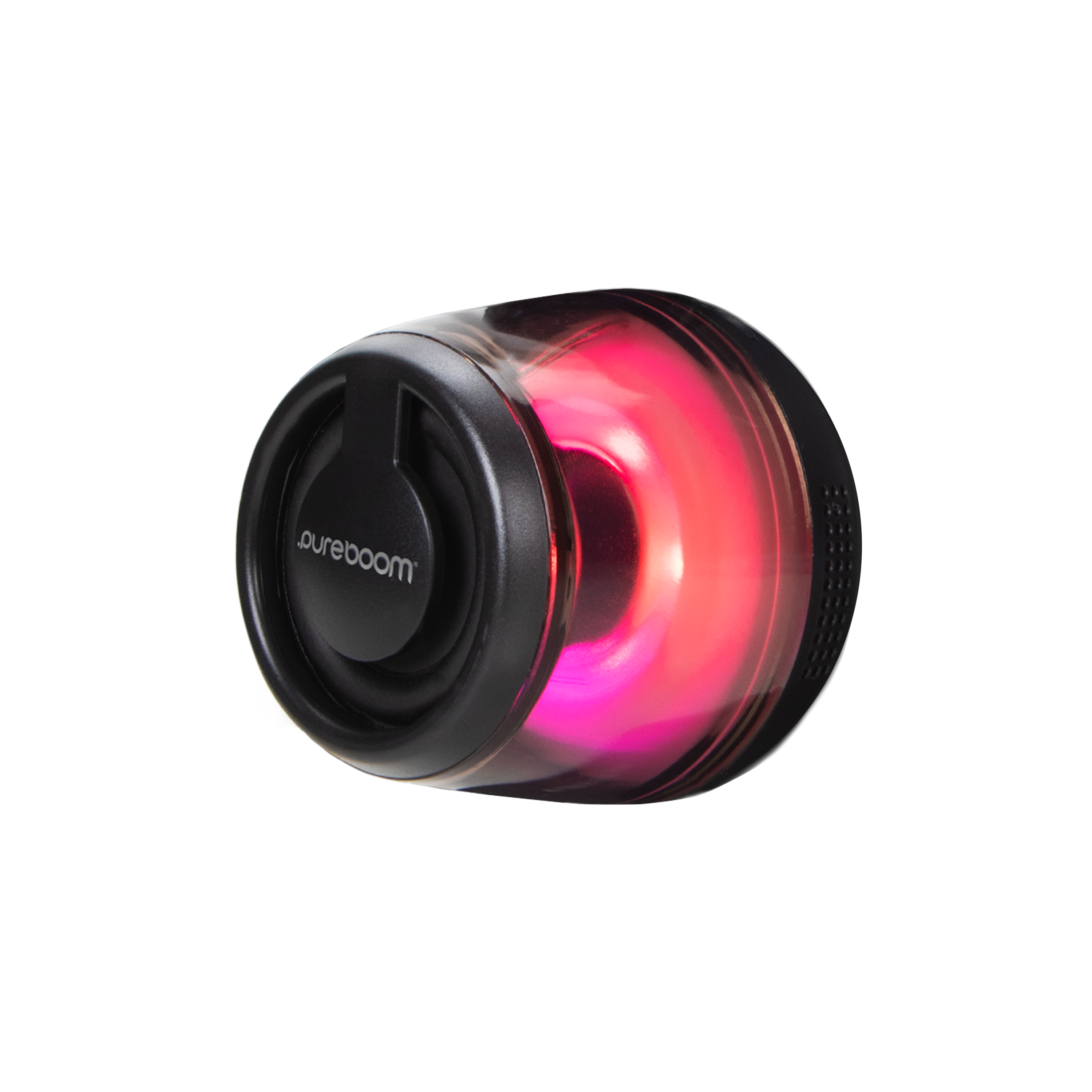 Front. PureBoom - Cosmic Mini Magnetic Wireless Speaker - Black.