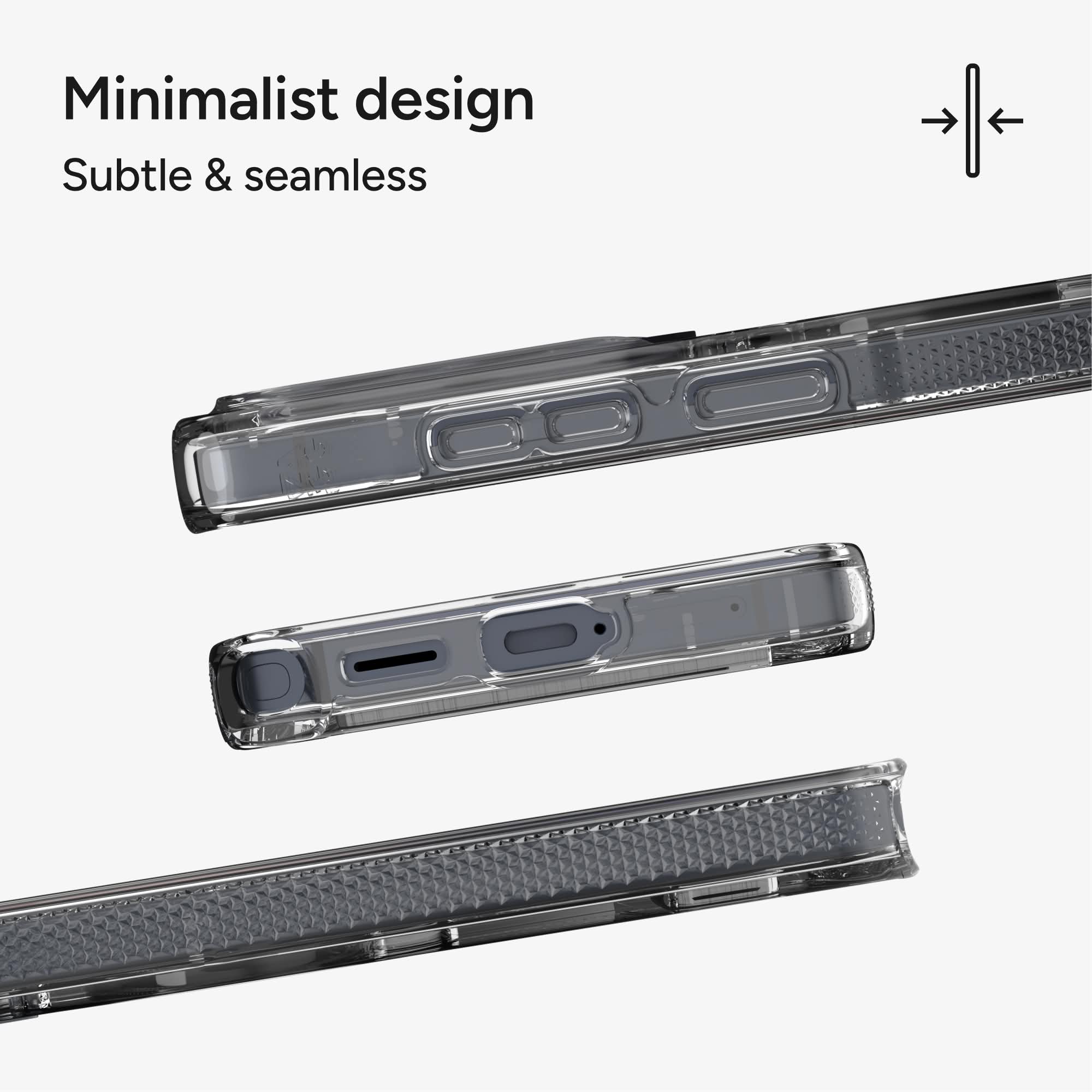 Minimalist design  
Subtle & seamless