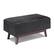 Front. Simpli Home - Owen Small Rectangular Storage Ottoman - Distressed Black.