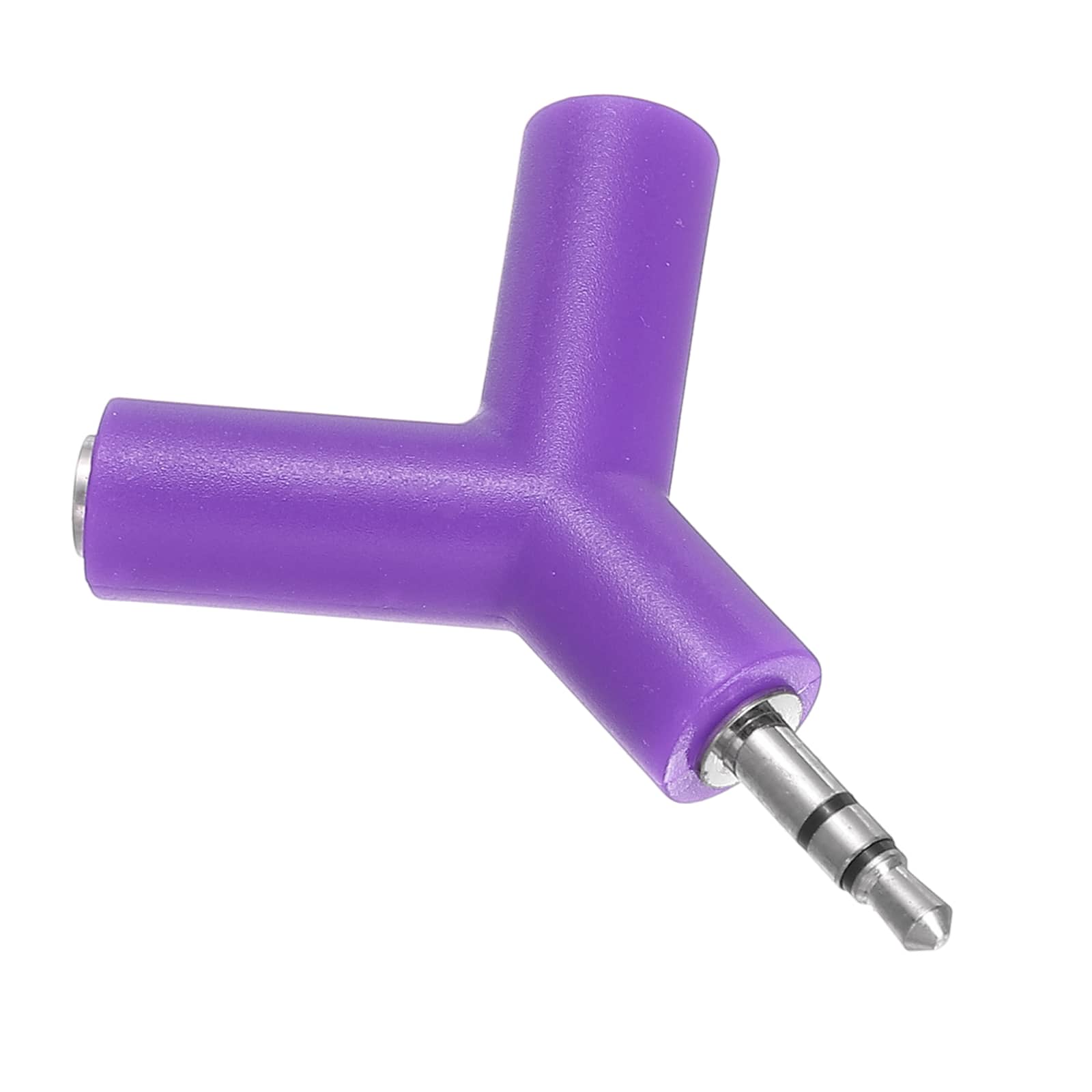 Unique Bargains - Headphone Splitter Adapter, 3.5mm Male to 2 Female Y Jack Aux Stereo Splitter for Phone/Headset/PS4/Switch/Tablets - Purple