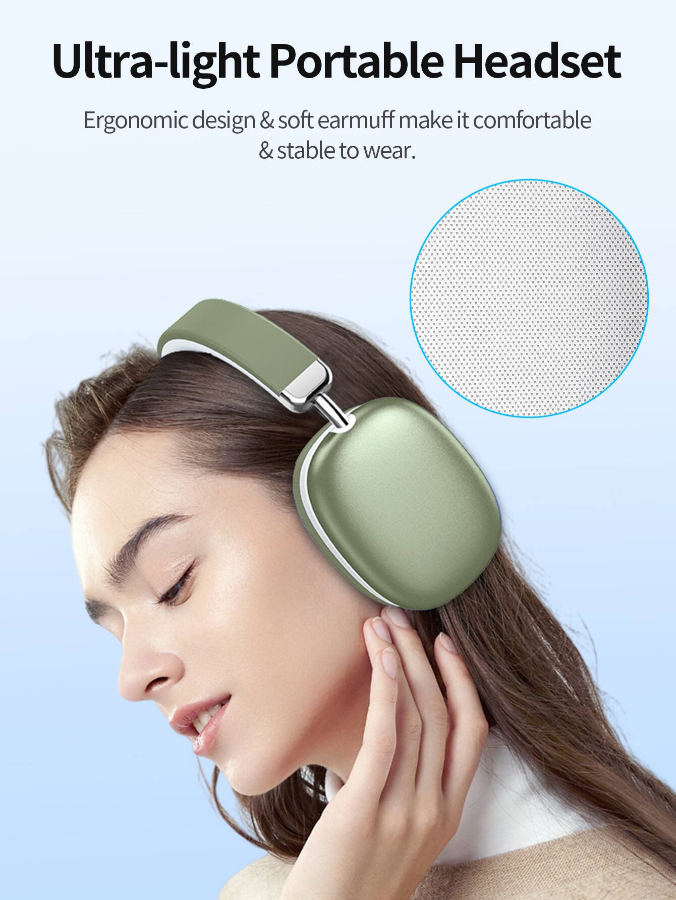 Ultra-light Portable Headset

Ergonomic design & soft earmuff make it comfortable & stable to wear.