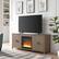 Alt View Zoom 1. Camden&Wells - Juniper Crystal Fireplace TV Stand for Most TVs up to 65" - Antiqued Gray Oak.