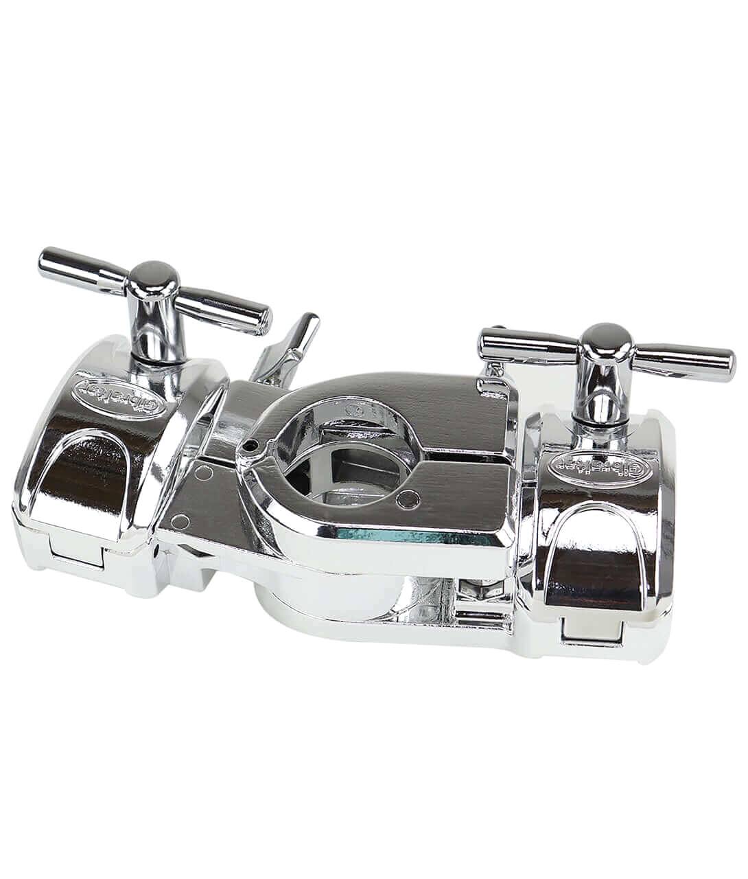 Alt View 1. Gibraltar Hardware - Chrome Series Adjustable Right Angle Clamp, Heavy-Duty Drum Rack Connector with 90-Degree Pivot for Rack Assembly.
