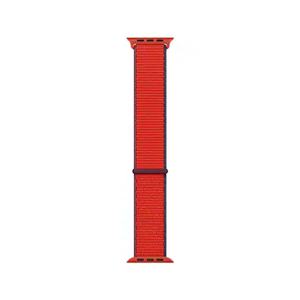 Front. Apple - Apple Watch Band - Sport Loop (44mm) - (PRODUCT) RED - Regular - Clover.