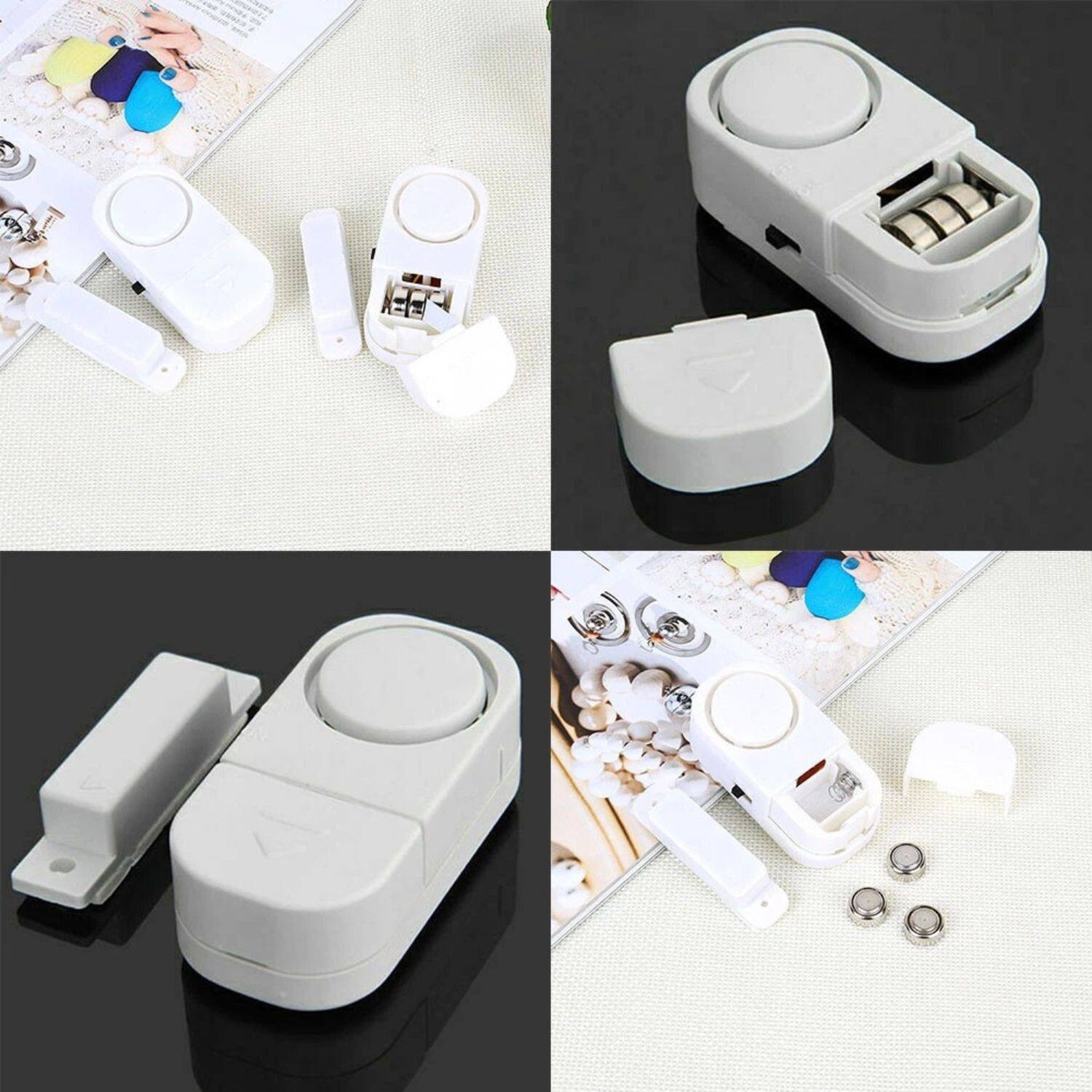 Left. Stock Preferred - 10 Pack Wireless Home Window Door Burglar Security Alarm System - White.