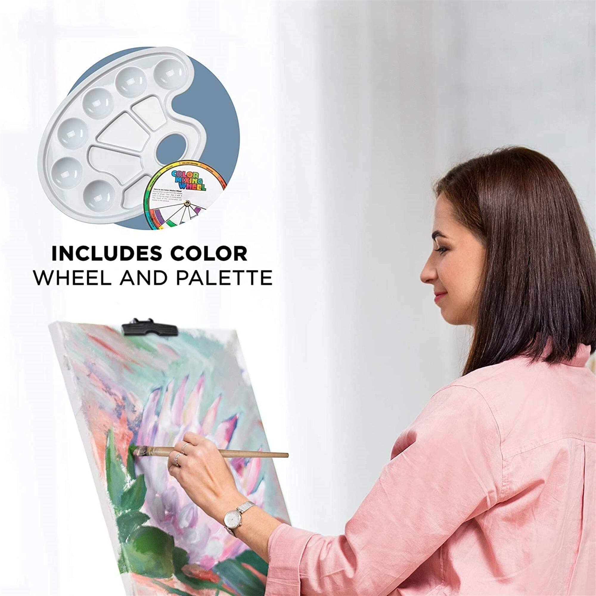 COLOR MIXING WHEEL INCLUDES COLOR WHEEL AND PALETTE