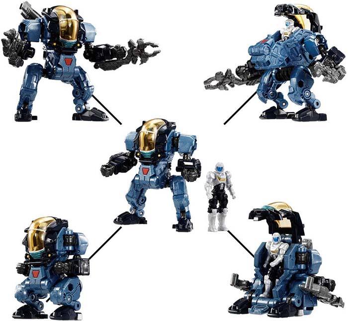 Alt View 6. Transformers - DA-101 Diaclone Powered-Suit Set with Robot Base | Diaclone Reboot.