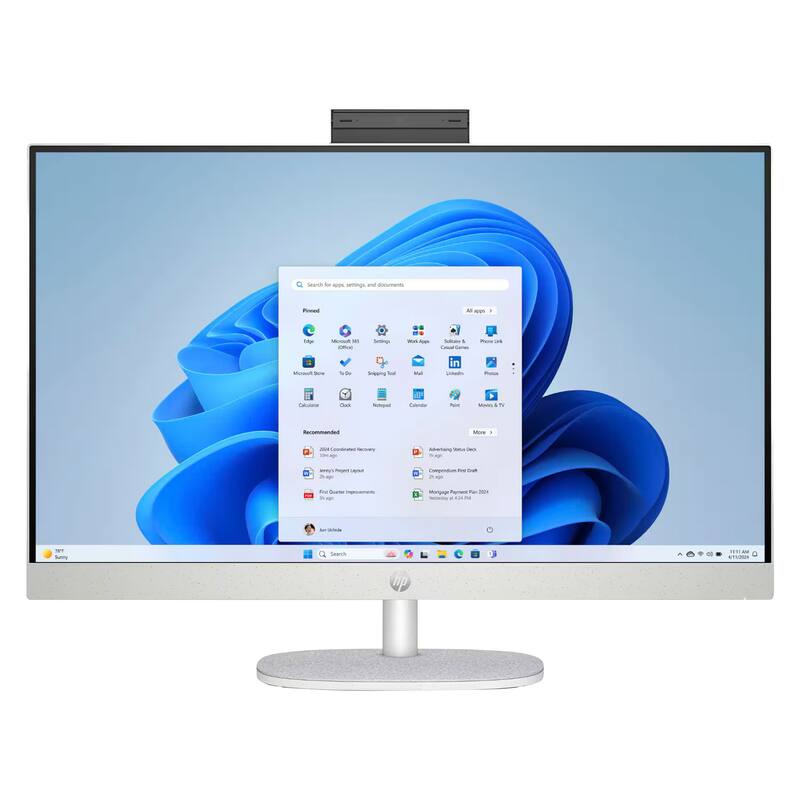 Search for apps, settings, and documents

Pinned
- Edge
- Microsoft 365
- Settings
- Microsoft Store
- To Do
- Snipping Tool
- Calculator
- Clock
- Notepad

Recommended
- 2024 Calendar Recovery
- Jenny's Project Layout
- Find Quarter Improvements
- 2nd Quarter

All apps >