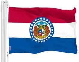 G128 - Missouri State Flag 3x5 ft Printed 150D Polyester - Assorted Colors