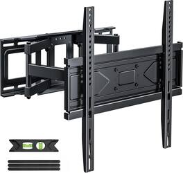 FINEAK - Full Motion TV Wall Mount for Most 32-70 inch TVs, Smooth Swivel, Tilt - Black