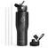 Angle Zoom. Buzio - 32oz Tumbler Water Bottle with Straw Lid and Spout Lid - Black.