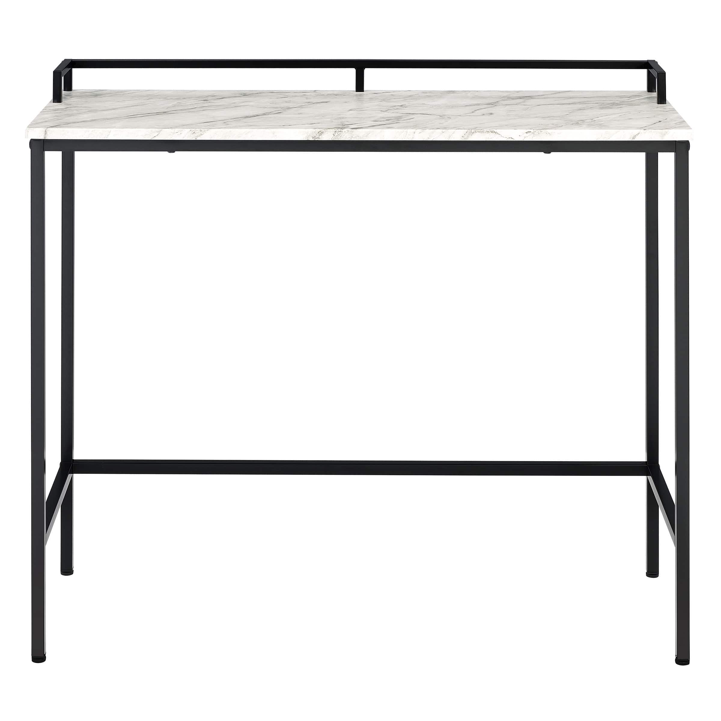 Front. OSP Home Furnishings - Brighton Console Table - White/Black.