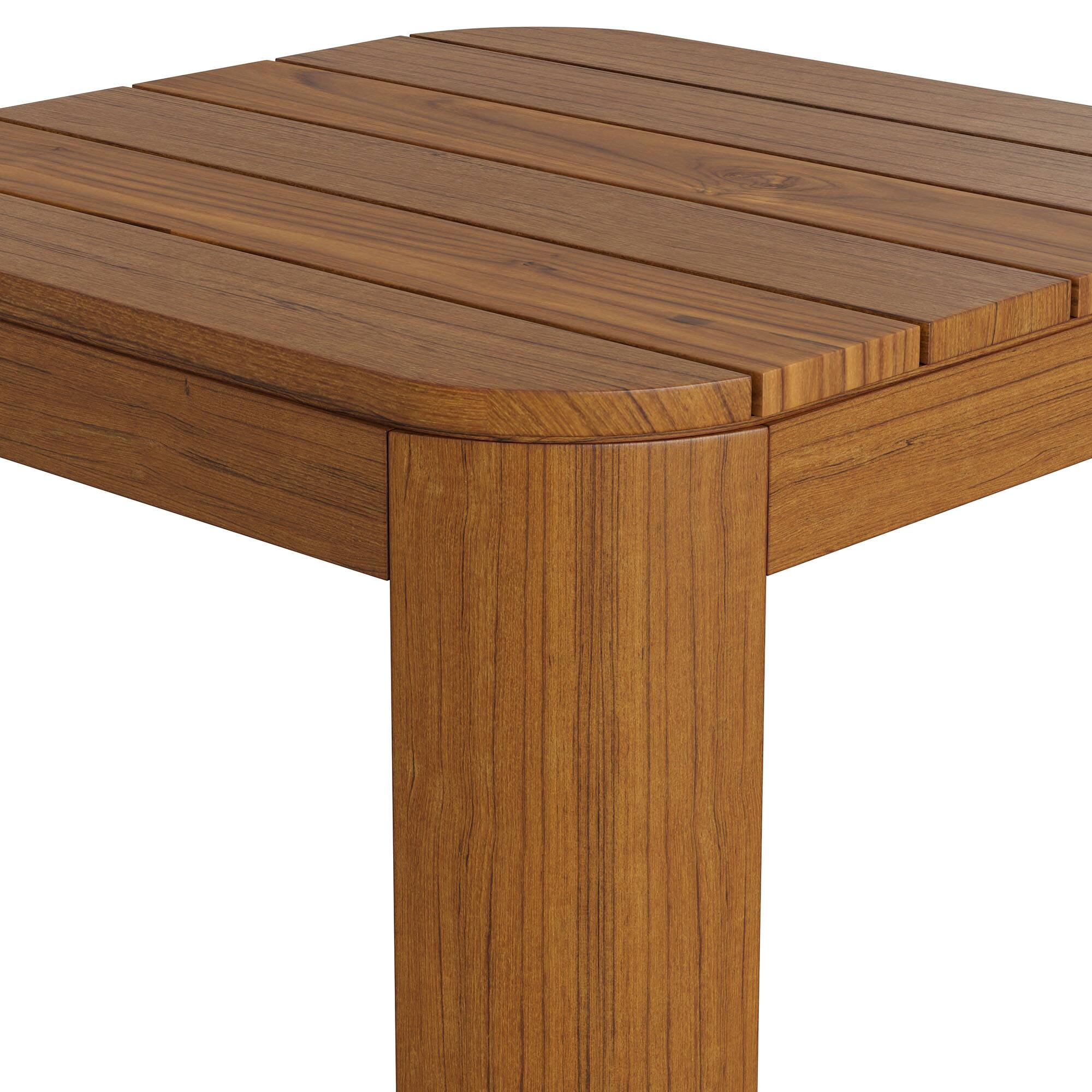 Alt View 4. Modway - Kona Outdoor Teak Wood Side Table by Modway - Natural.