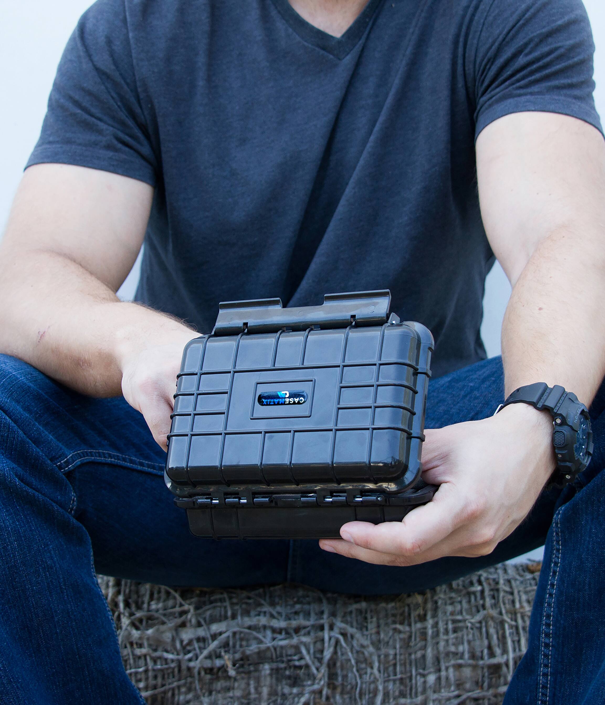 Alt View 2. CASEMATIX - CASEMATIX Hard Shell Waterproof Travel Case for Garmin Drive 53 & DriveSmart 66 GPS Navigators.