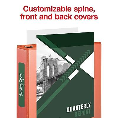Customizable spine, front and back covers

QUARTERLY REPORT