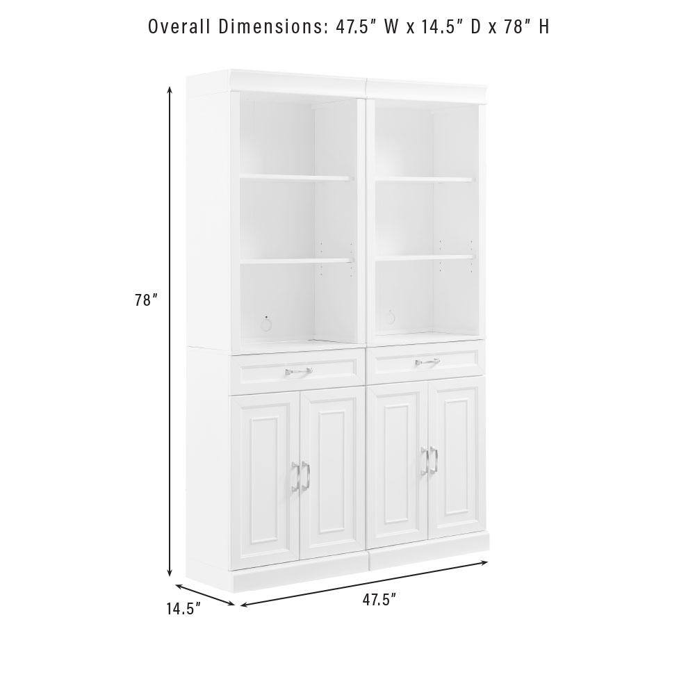 Overall Dimensions: 47.5" W x 14.5" D x 78" H