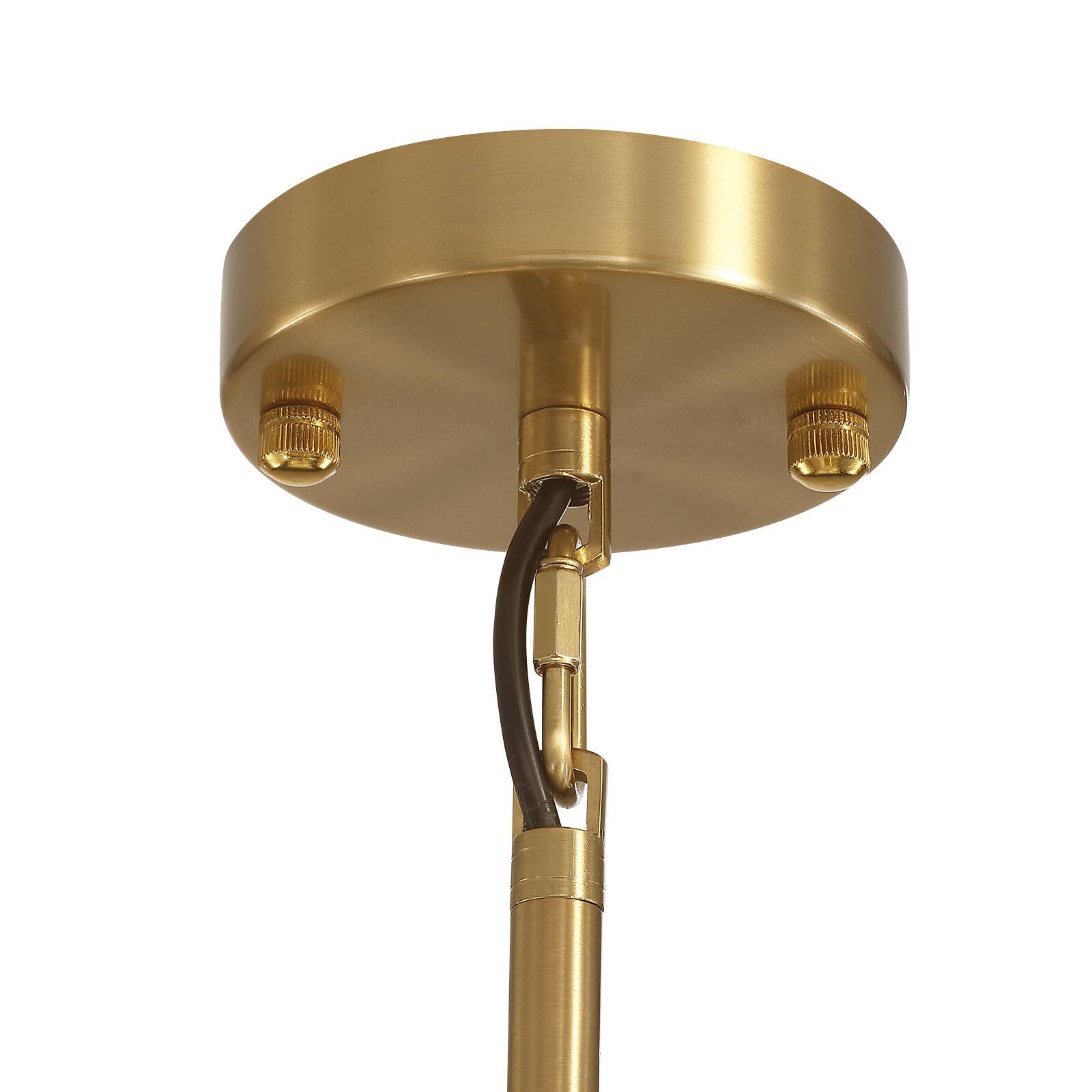Alt View 9. Siljoy - 26 Inch Luxury 6-Light Cracked Glass Crystal Chandelier Height Adjustable Suitable for Dining Room Kitchen and Foyer - Gold.