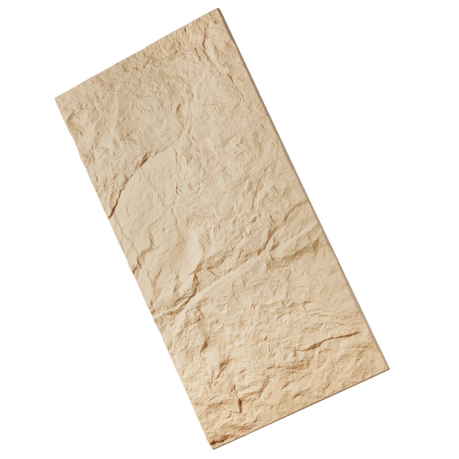 Alt View 5. VEVOR - 3D Wall Panels, 4 Pack 48 x 24 in PU Natural Stone Imitation Wall Art Tiles - Ocher.