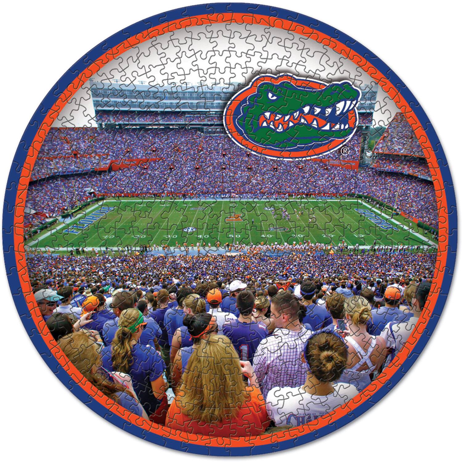 Front. WinCraft - Florida Gators Round 500-Piece Puzzle - Multicolor.