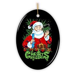 OrnamentallyYou - Chemist Santa Christmas Ornament - Multi-colored