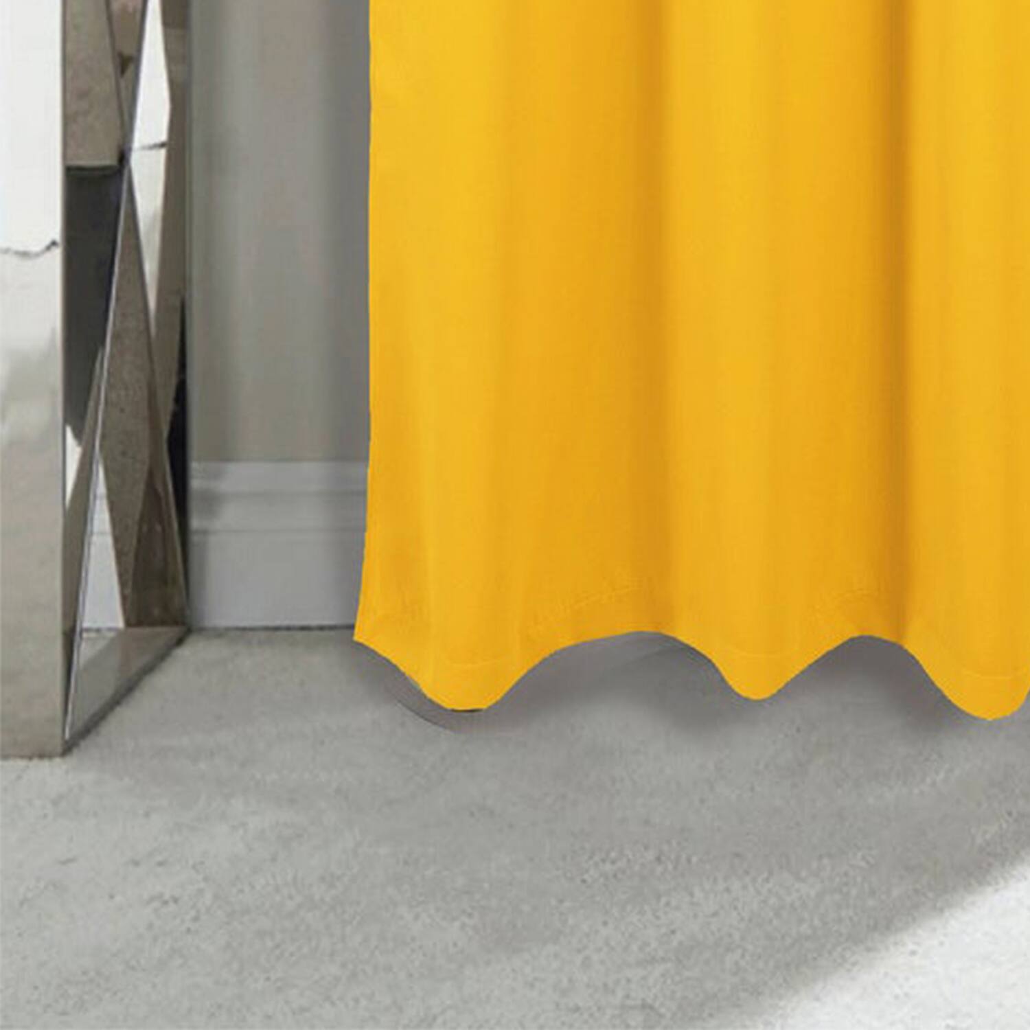 Back. RT Designers Collection - RT Designers Collection 100% Polyester Twilight Blackout Rod Pocket Curtain Panel 54" x 84" Yellow - Yellow.