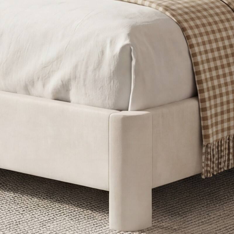 Alt View 1. Dyonery - Dyonery Platform Bed Frame with Upholstered Button Tufted Headboard, Mattress Foundation with Wooden Slat Support - Black.