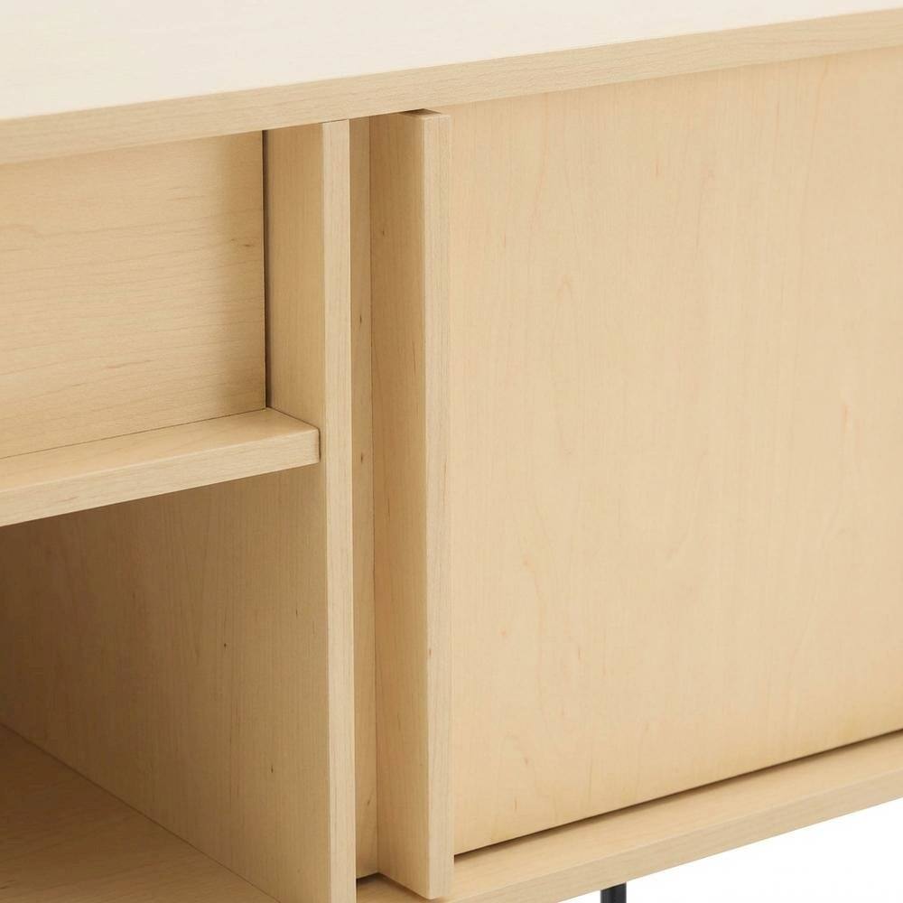 Alt View 4. Starlight Canyon Home - Orange TV Stand with LED Lights and Engineered Wood Construction - Green.