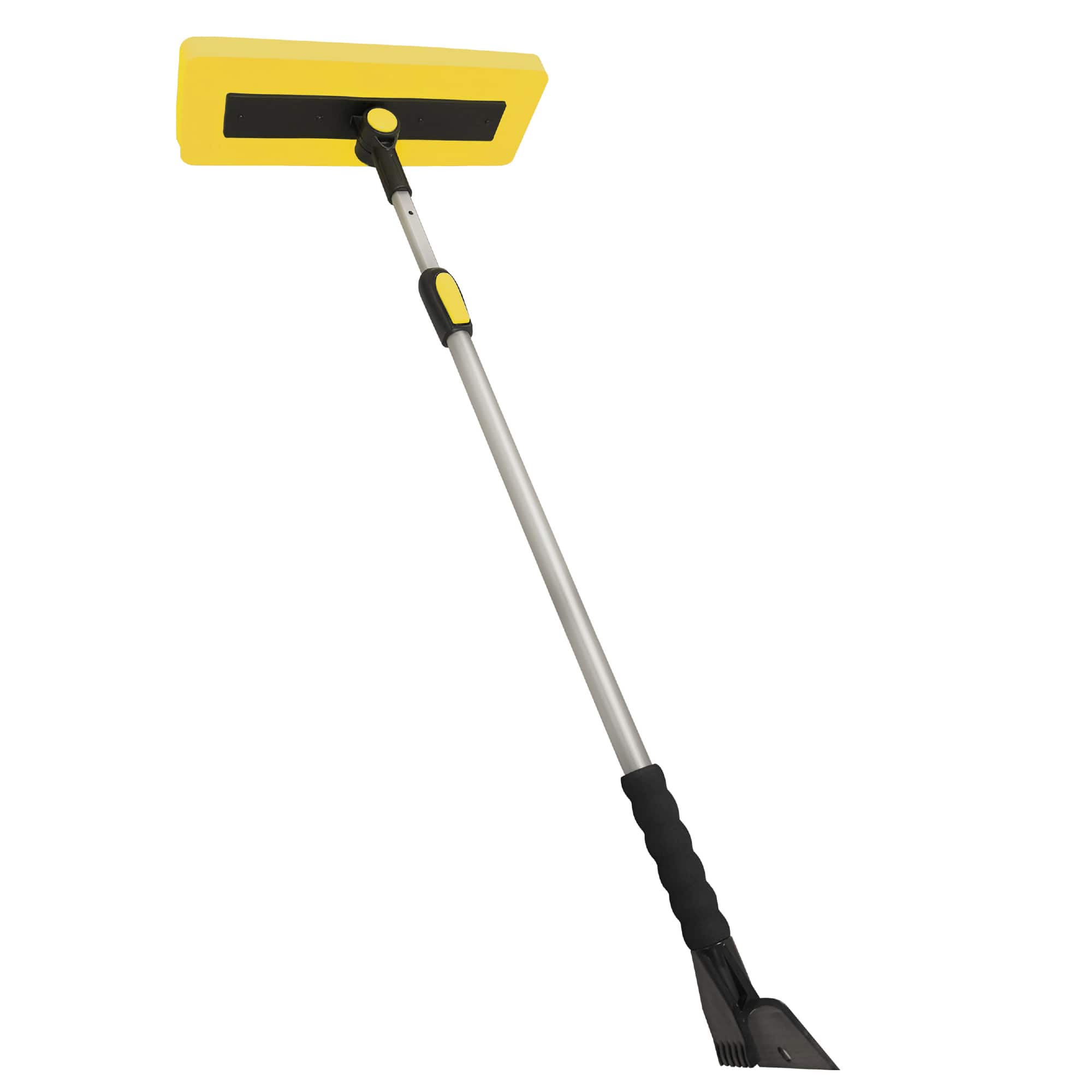 Snow Joe - 2-in-1 Telescoping Snow Broom and Ice Scraper with Extendable Handle