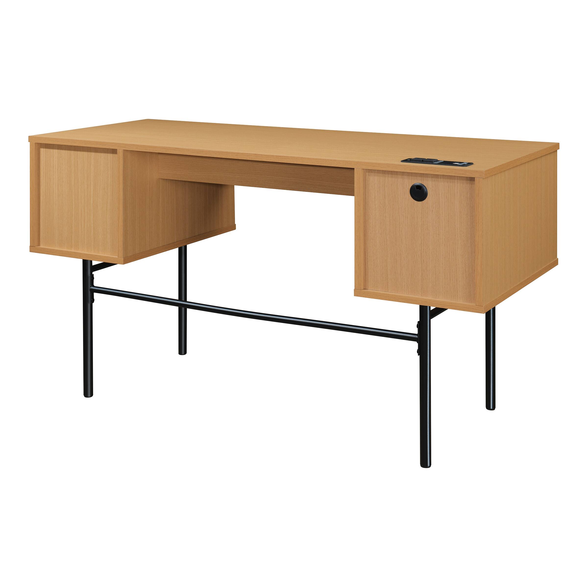 Alt View 11. OSP Home Furnishings - Denmark Executive Desk - Natural.