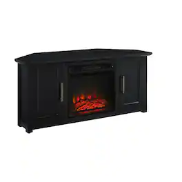 Crosley Furniture - Camden Corner Fireplace Tv Stand For 50+ Inch Tv - Black