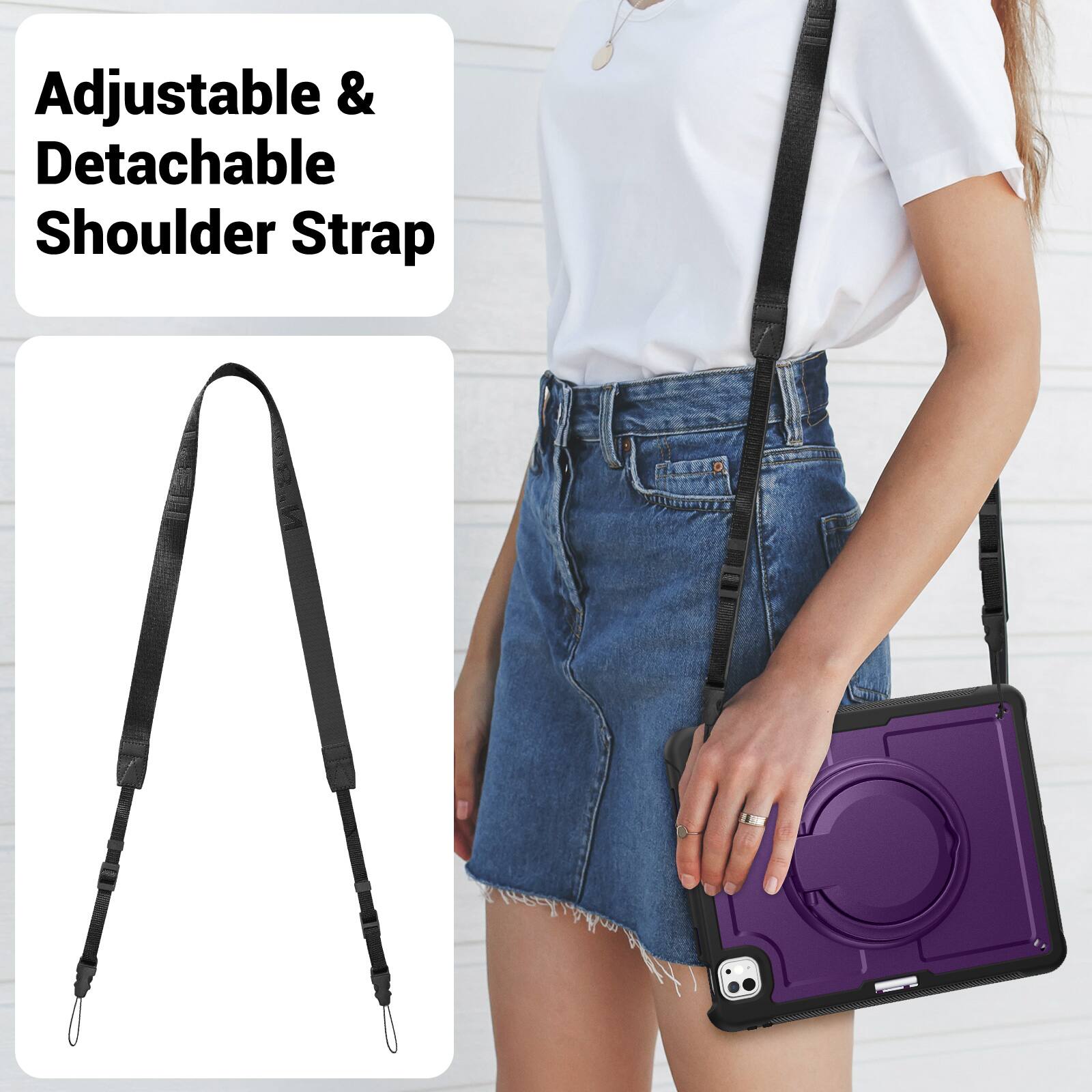 Adjustable & Detachable Shoulder Strap