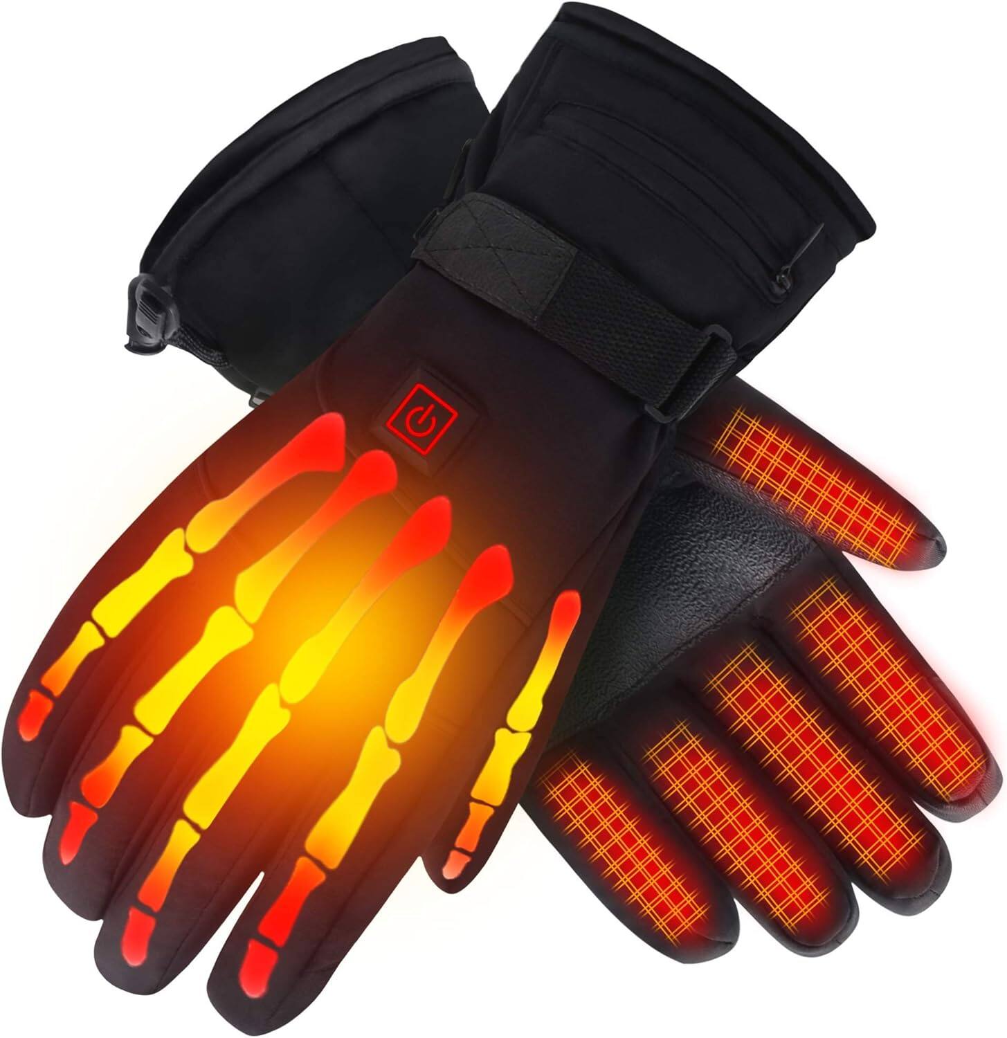 Front. Cozy Serene - Men Women Rechargeable Electric Warm Heated Gloves Battery Powered Heat Gloves Kit,Winter Sport - default.