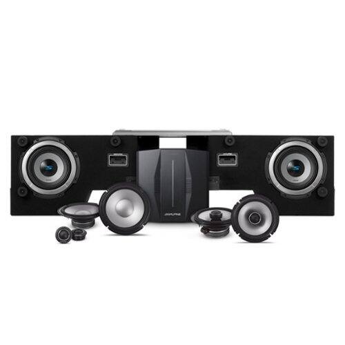 Alpine - PSS-23FORD-F150 8-Speaker Premium Sound System Upgrade for 2018-25 Ford F-150 Crew Cab - Black/Gray