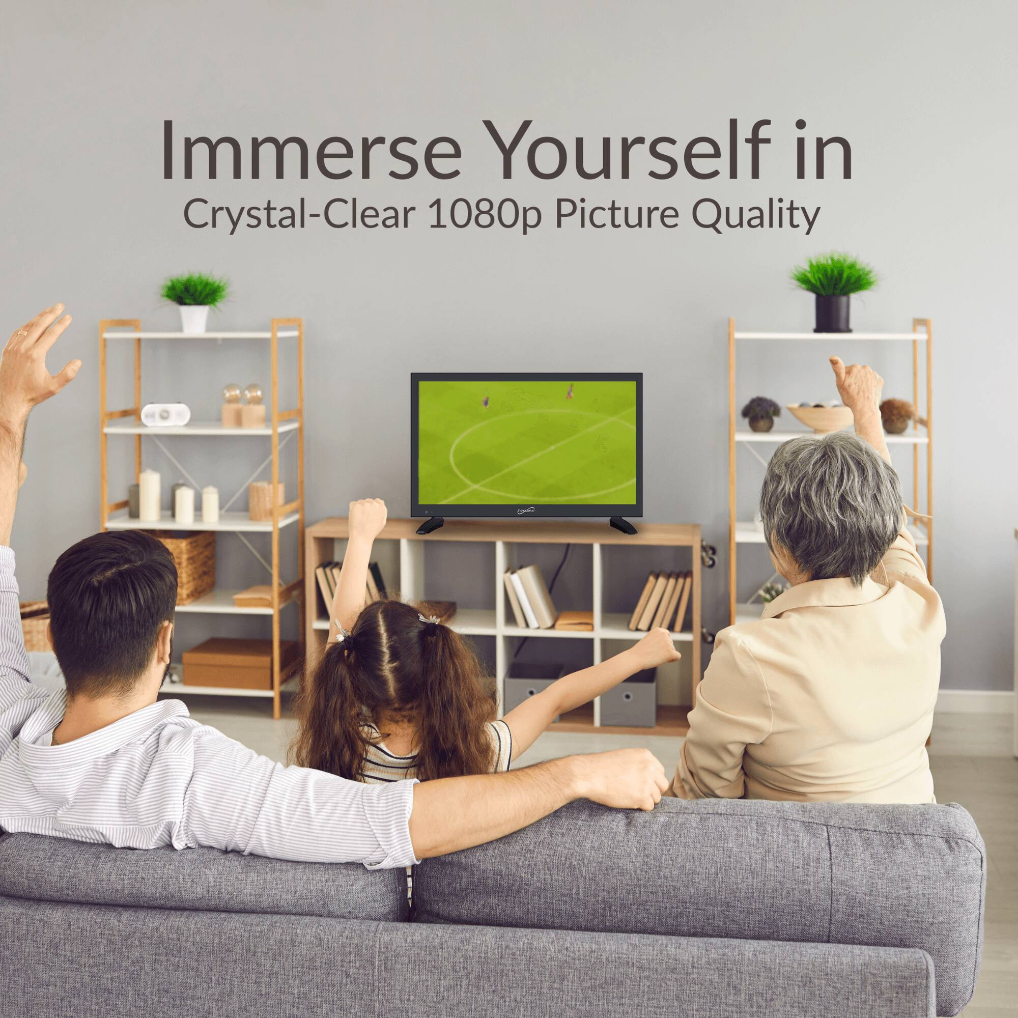 Immerse Yourself in Crystal-Clear 1080p Picture Quality