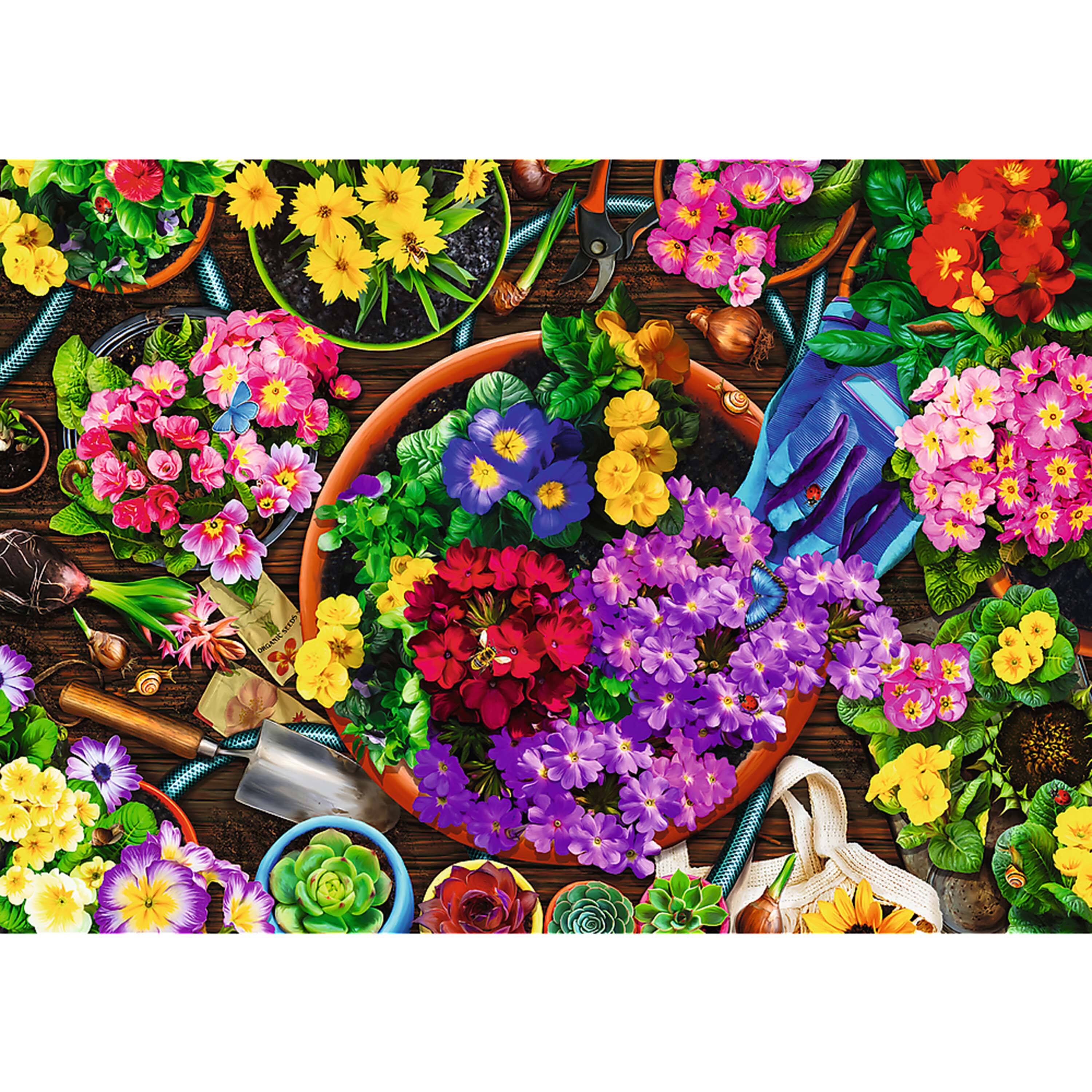 Alt View 1. Trefl - Trefl Working in the Garden 2 x 500 Piece Puzzle.