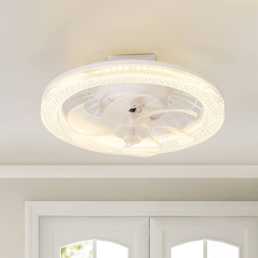 Fan Multi View Breezary 13 Inch Multi Directional Ceiling Fan, 3 Color Light, 7 ABS ...