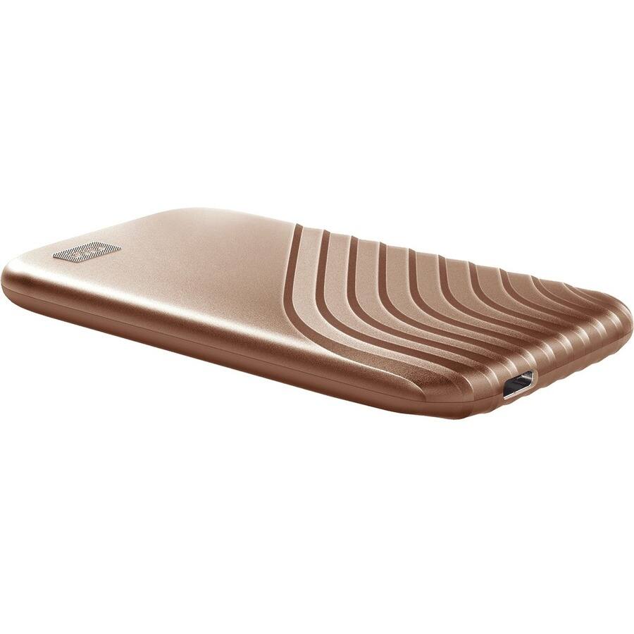 Alt View 6. SANDISK - WD My Passport WDBAGF0020BGD-WESN 2 TB Portable Solid State Drive - External - Gold - Desktop PC Device Supported - USB - Gold.