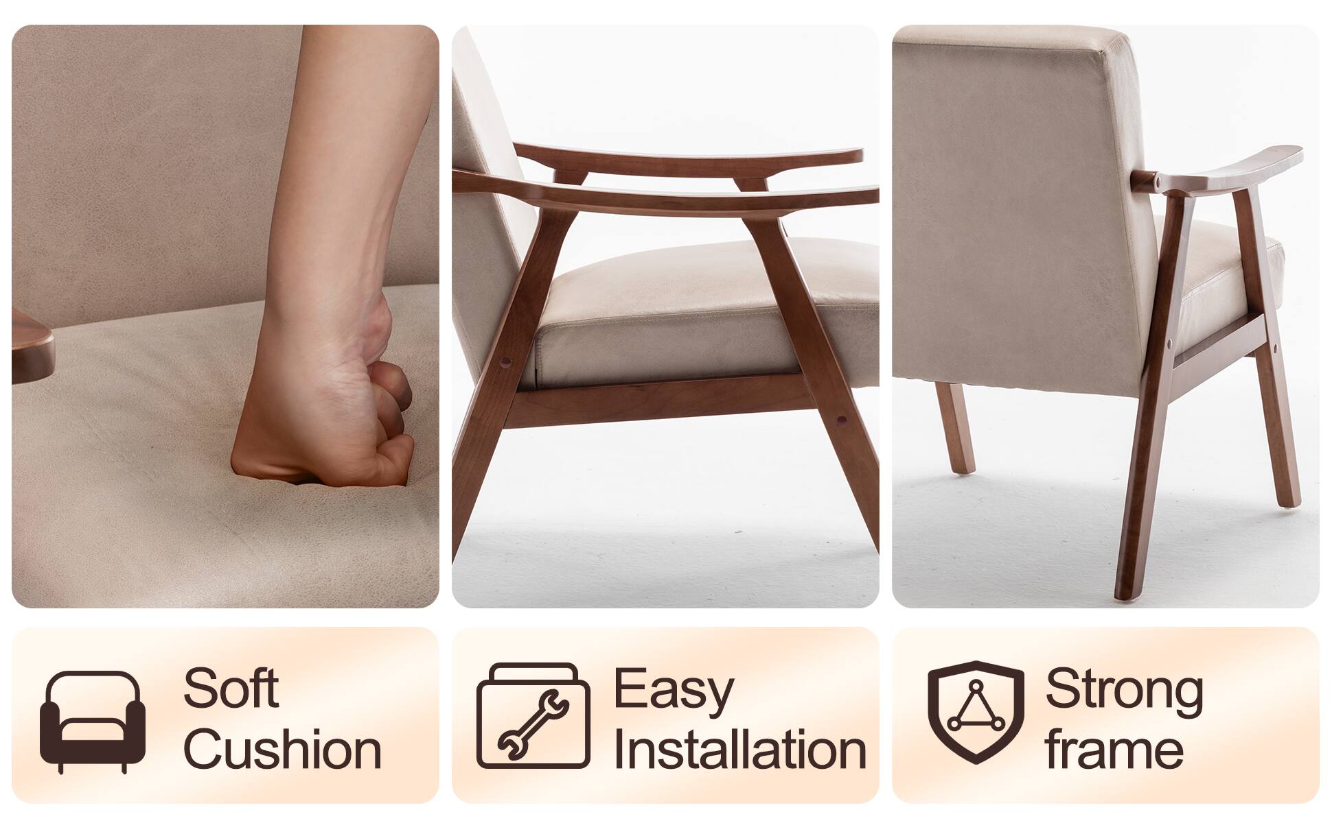 - Soft Cushion
- Easy Installation
- Strong Frame
