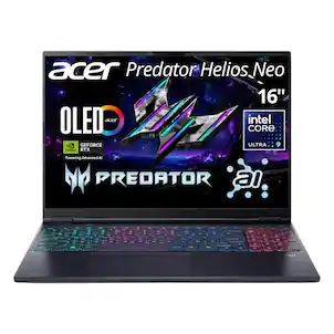 Acer - Predator Helios Neo 16 AI 16" Gaming Laptop WQXGA Intel Core Ultra 9 275HX 64GB 2TB SSD RTX 5070 Ti PHN16-73-95NT - Black