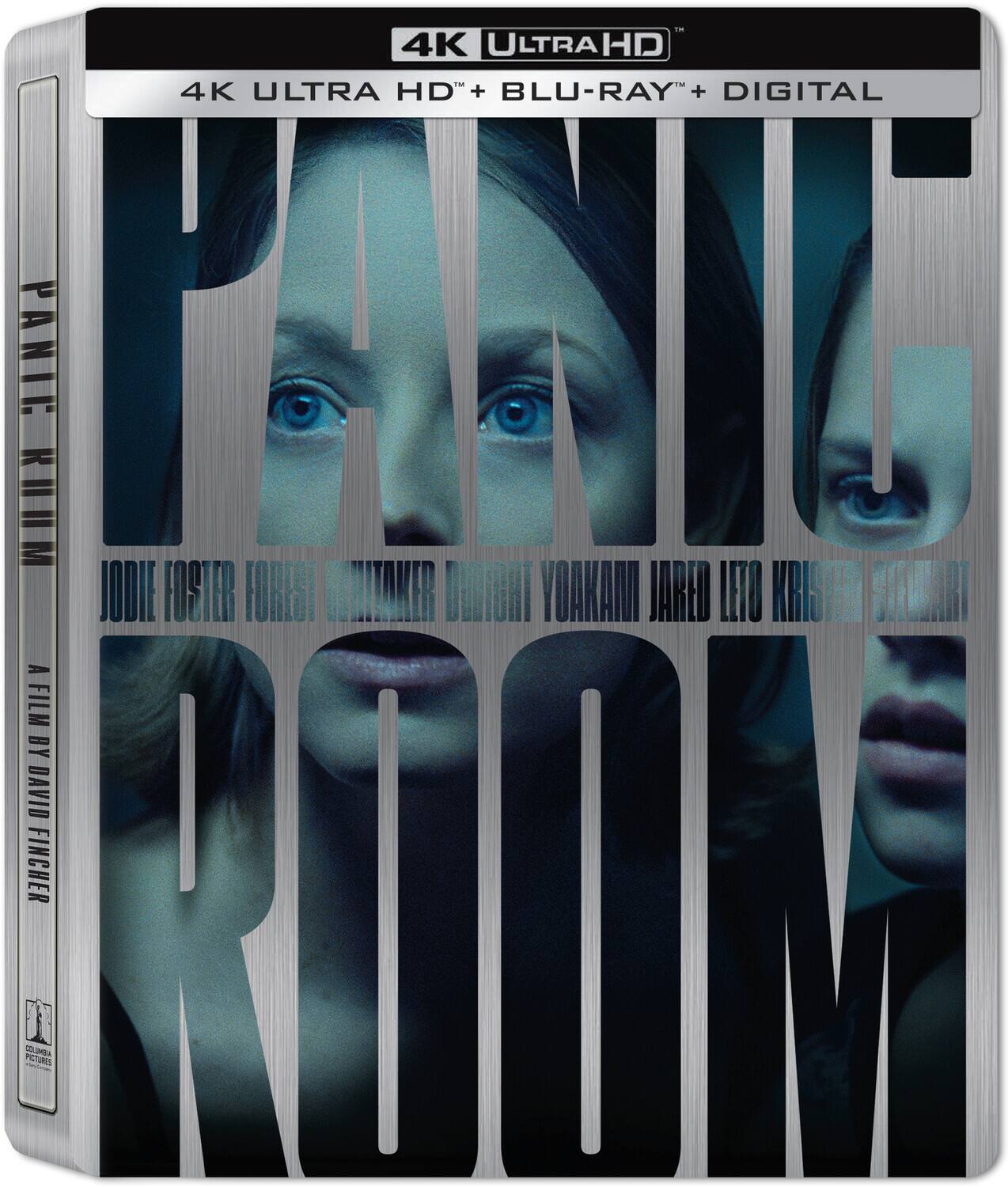 Front. Panic Room (Steelbook)   - 4K Blu-Ray.