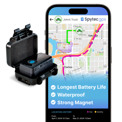 John's Truck Spytec gps
Ave E Ross Ave N NOla ve ak Ave E Oak Ave Oakri ge Ave 11 E 7th Ave Graze 11 11 Ulele The Haltor on Franklin Ave Mitchell 45 Steicon University College oftaw E Kay St 45 Clarkes St E Harrison N E Cass St BUS. N Tam 41 Franklin St Morga
Longest Battery Life
Waterproof
Strong Magnet
LOCATION HISTORY
Stop Speeding
From April 7, 2024 12:17pm To May 21, 2024 7:23am
