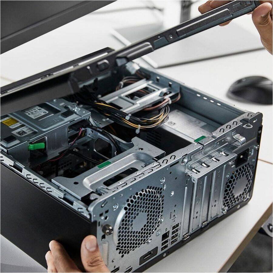 Alt View 7. HP - HP EliteDesk 8 G1i Desktop Computer - Intel Core Ultra 7 265 - vPro Technology - 32 GB - 1 TB SSD - Tower - Jack Black - Jack Black.