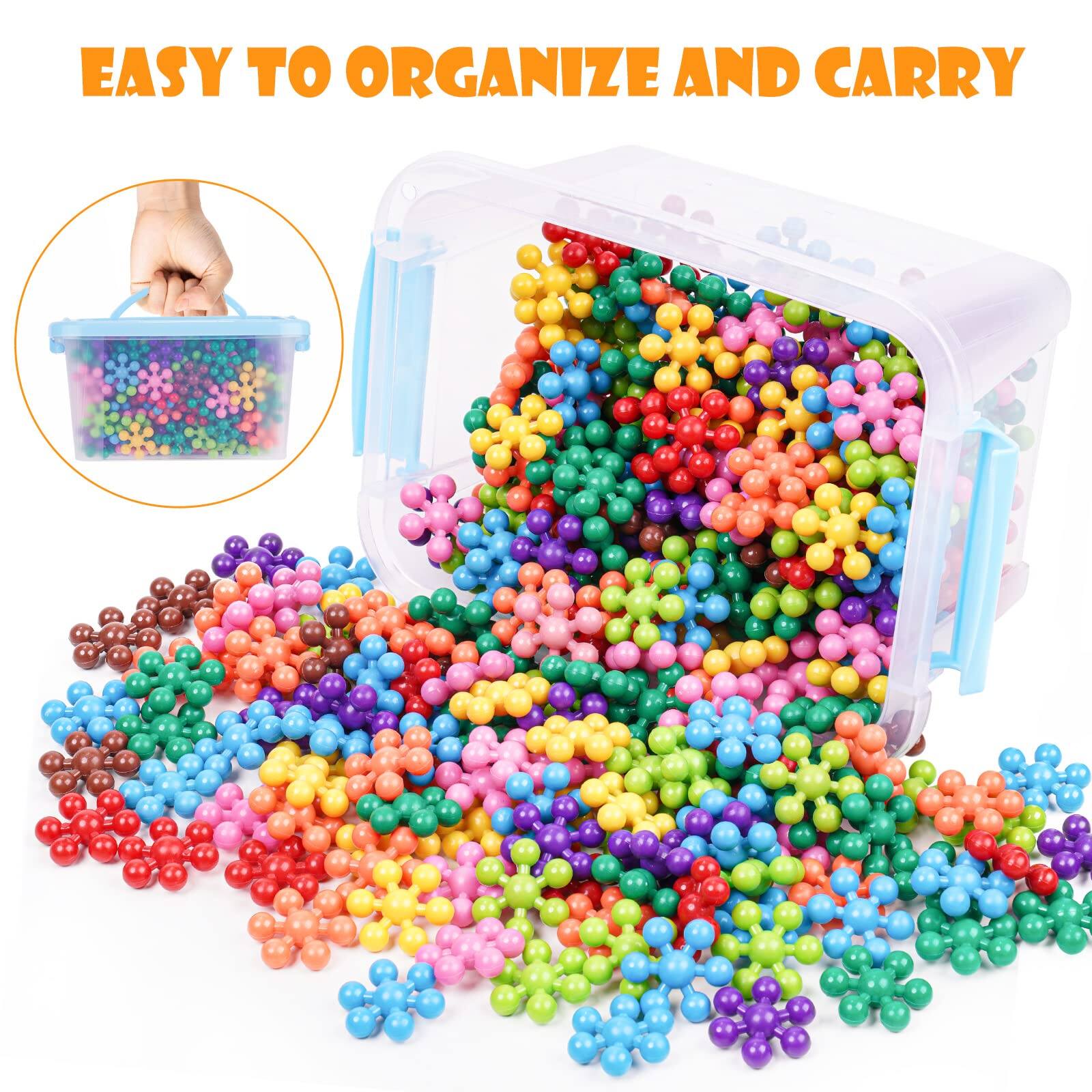 EZTW1 Snowflake Interlocking Building Block Educational 300pcs For 3 ...