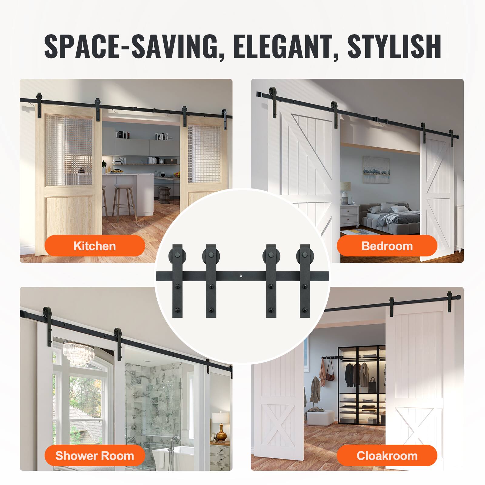 SPACE-SAVING, ELEGANT, STYLISH

Kitchen  
Bedroom  
Shower Room  
Cloakroom
