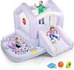 Front. Winado - 6 in 1 Grandient Style Inflatable Bounce House for Ages 3-6 w/Ball Pit, Ring-Toss Game, Basketball Hoop and Slide.