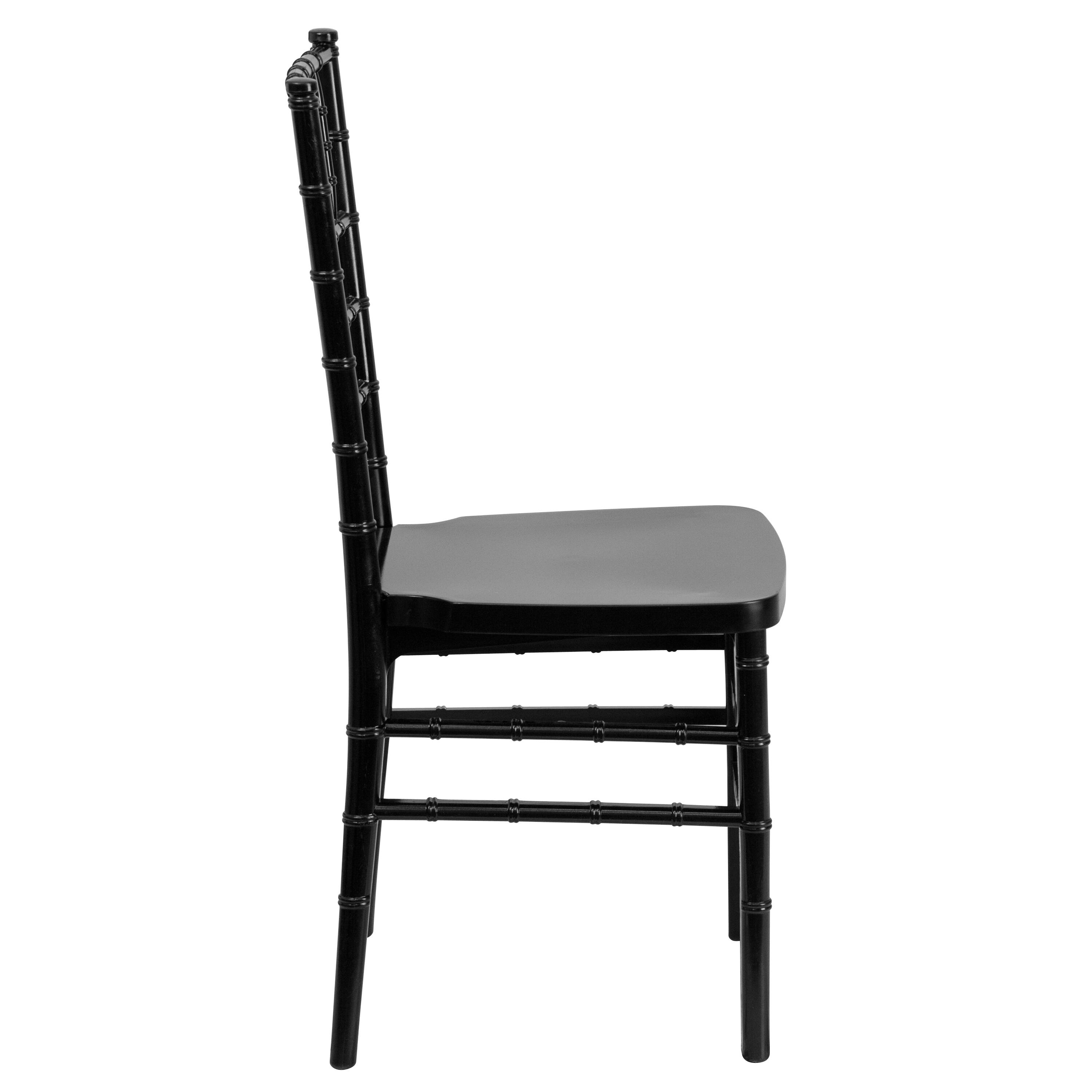 Alt View 19. Alamont Home - HERCULES PREMIUM Series Resin Stacking Chiavari Chair - Black.