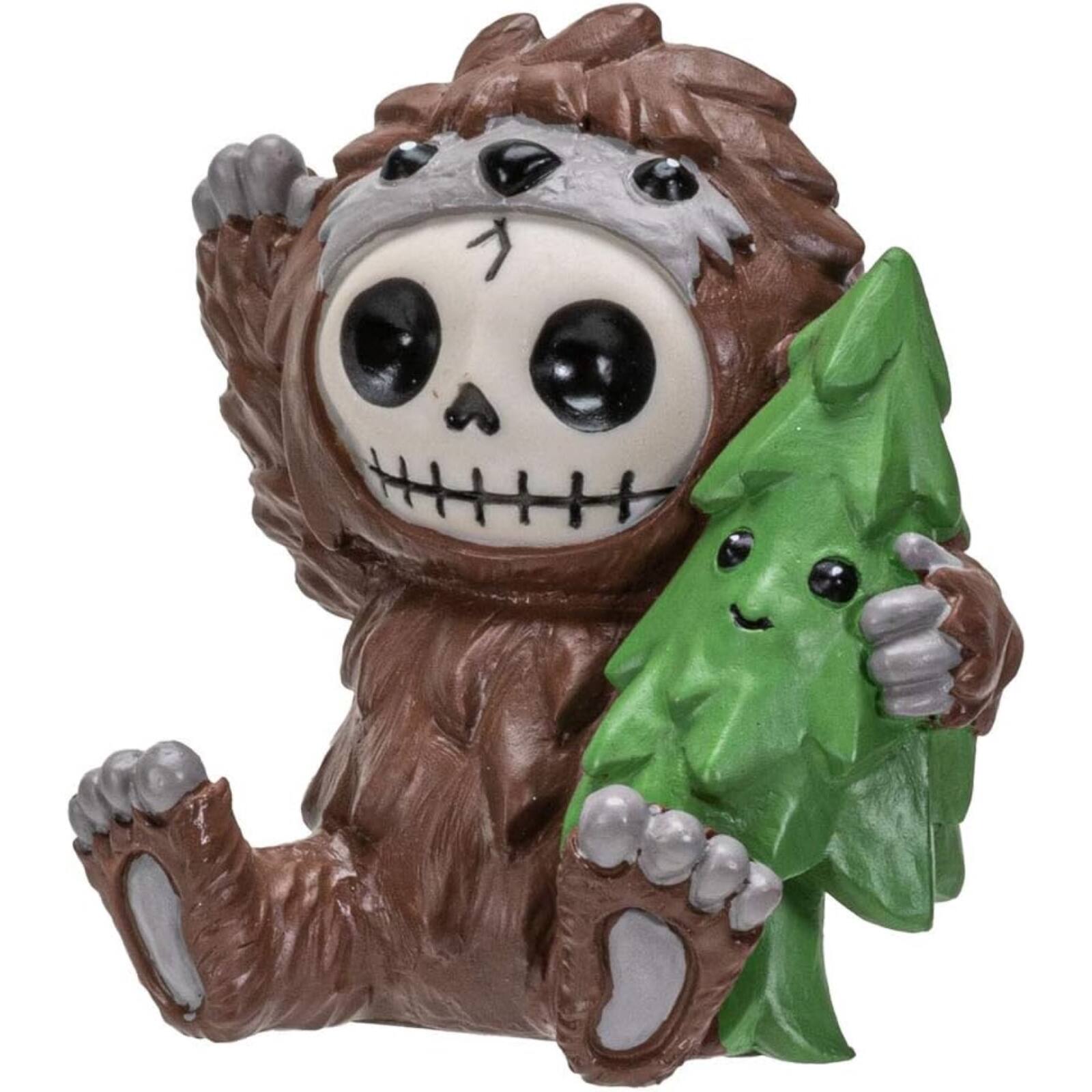 Alt View 1. Pacific Trading - Furrybones Bigfoot Skeleton in Sasquatch Costume Figurine 3 inch - Brown.