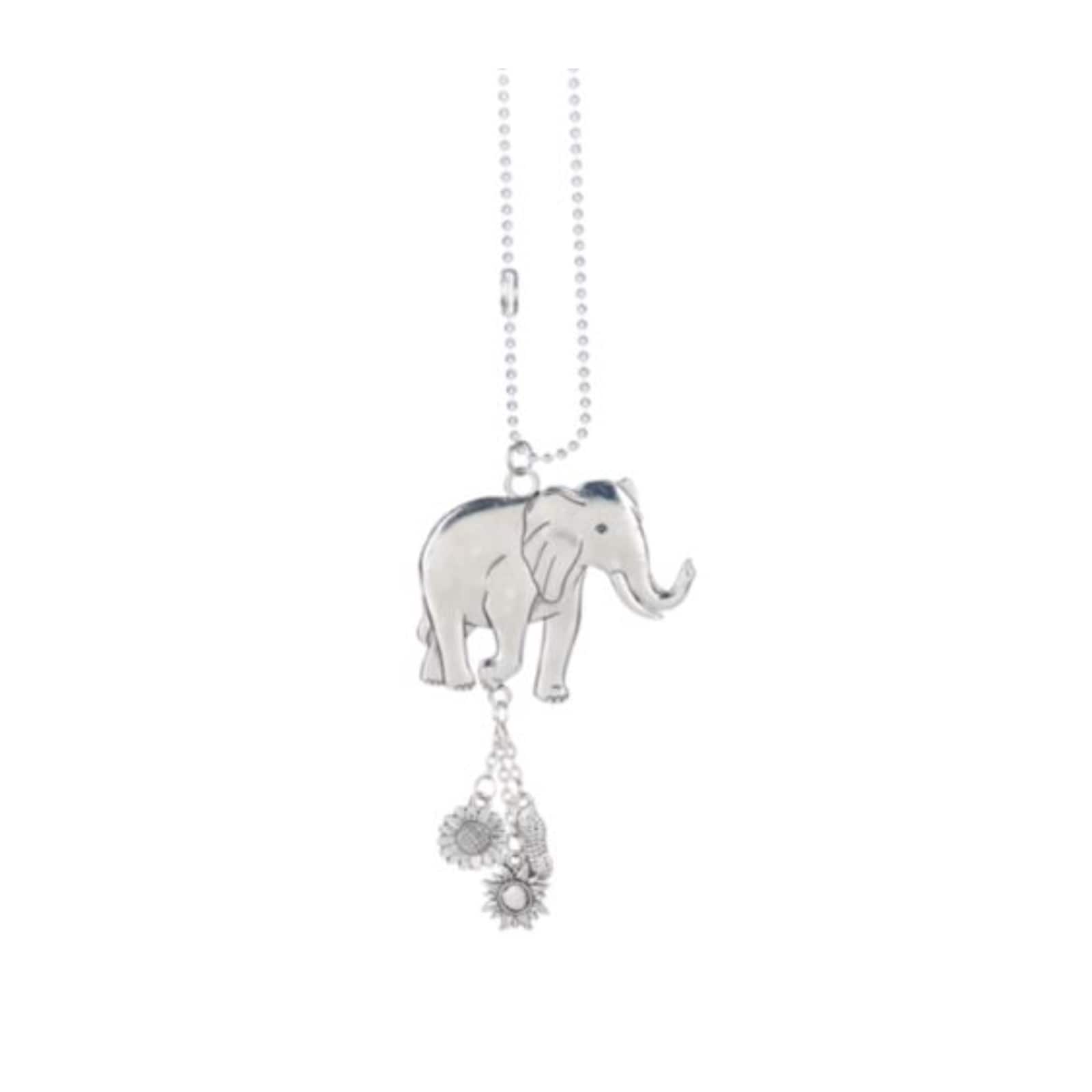 Ganz - Walking Elephant Car Charm 7.5 inch with Chain - Silver price history on PriceWatchPro